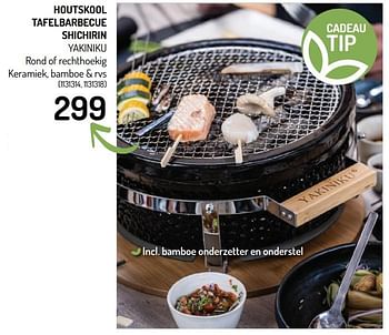 Promoties Houtskool tafelbarbecue shichirin yakiniku - Yakiniku - Geldig van 26/05/2021 tot 06/06/2021 bij Oh'Green