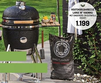 Promoties Houtskoolbarbecue large 19`` yakiniku met onderstel en zijtafels - Yakiniku - Geldig van 26/05/2021 tot 06/06/2021 bij Oh'Green
