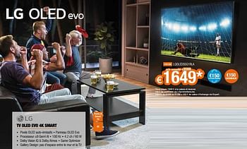 Promotions Lg tv oled evo 4k smart lqoled55g1rla - LG - Valide de 30/05/2021 à 30/06/2021 chez Expert