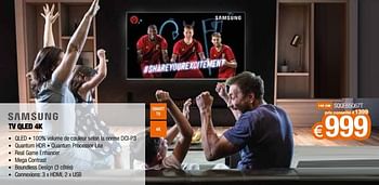 Promotions Samsung tv qled 4k sqqe65q67t - Samsung - Valide de 30/05/2021 à 30/06/2021 chez Expert