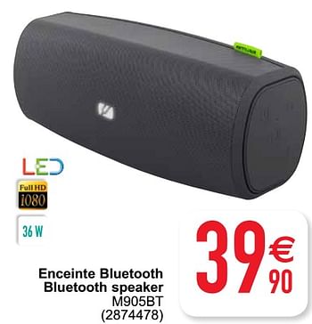 Promoties Enceinte bluetooth bluetooth speaker m905bt - Huismerk - Cora - Geldig van 01/06/2021 tot 14/06/2021 bij Cora