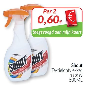Promoties Shout textielontvlekker - Shout - Geldig van 01/06/2021 tot 30/06/2021 bij Intermarche