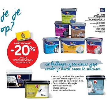 Promotions Verf opfrisbeurt - Levis - Valide de 02/06/2021 à 21/06/2021 chez BricoPlanit