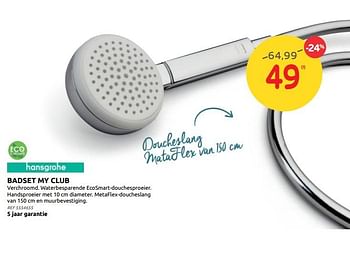 Promotions Badset my club - Hansgrohe - Valide de 02/06/2021 à 21/06/2021 chez BricoPlanit