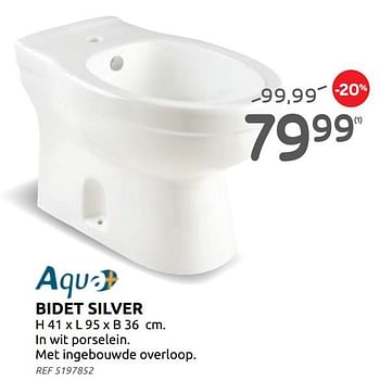 Promoties Bidet silver - Ayor - Geldig van 02/06/2021 tot 21/06/2021 bij BricoPlanit