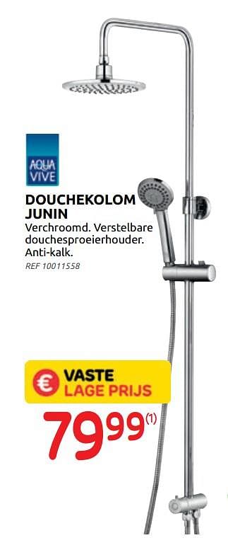 Promoties Douchekolom junin - AQUA VIVE - Geldig van 02/06/2021 tot 21/06/2021 bij BricoPlanit