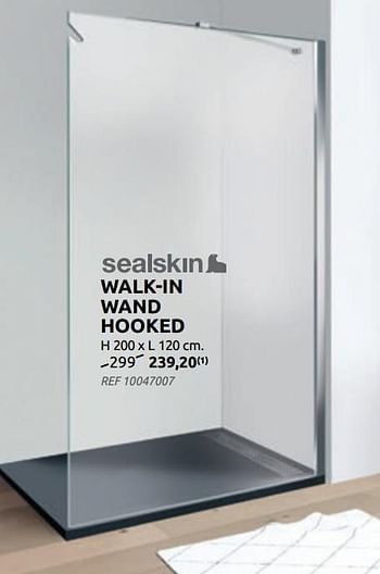 Promotions Walk-in wand hooked - Sealskin - Valide de 02/06/2021 à 21/06/2021 chez BricoPlanit