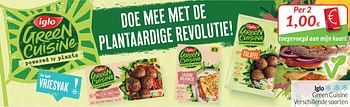 Promoties Iglo green cuisine - Iglo - Geldig van 01/06/2021 tot 30/06/2021 bij Intermarche
