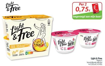 Promotions Light + free yoghurt - Danone - Valide de 01/06/2021 à 30/06/2021 chez Intermarche