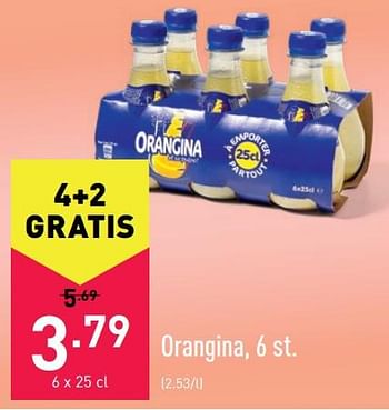 Promoties Orangina - Orangina - Geldig van 07/06/2021 tot 18/06/2021 bij Aldi