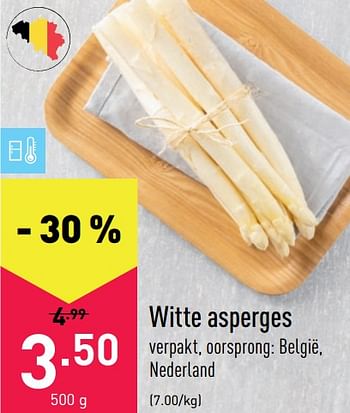 Promoties Witte asperges - Huismerk - Aldi - Geldig van 07/06/2021 tot 18/06/2021 bij Aldi