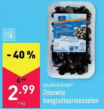 Promoties Zeeuwse hangcultuurmosselen - Golden Seafood - Geldig van 07/06/2021 tot 18/06/2021 bij Aldi