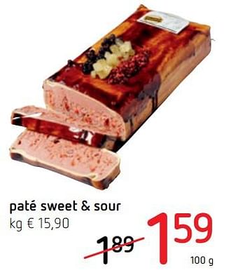 Promoties Paté sweet + sour - Huismerk - Spar Retail - Geldig van 03/06/2021 tot 16/06/2021 bij Spar (Colruytgroup)