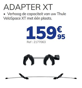 Promoties Adapter xt - Thule - Geldig van 02/06/2021 tot 31/08/2021 bij Auto 5