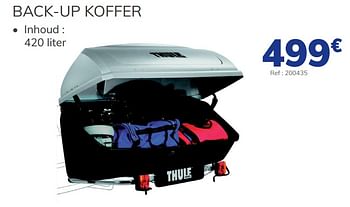Promoties Back-up koffer - Thule - Geldig van 02/06/2021 tot 31/08/2021 bij Auto 5