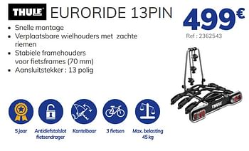 Promoties Euroride 13pin - Thule - Geldig van 02/06/2021 tot 31/08/2021 bij Auto 5