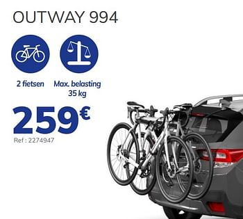 Promoties Outway 994 - Thule - Geldig van 02/06/2021 tot 31/08/2021 bij Auto 5