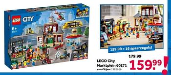 Promoties Lego city marktplein 60271 - Lego - Geldig van 01/06/2021 tot 20/06/2021 bij Intertoys