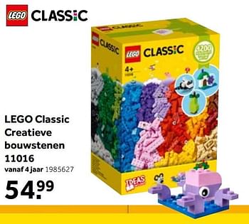 Promoties Lego classic creatieve bouwstenen 11016 - Lego - Geldig van 01/06/2021 tot 20/06/2021 bij Intertoys