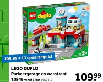 Promoties Lego duplo parkeergarage en wasstraat - Lego - Geldig van 01/06/2021 tot 20/06/2021 bij Intertoys