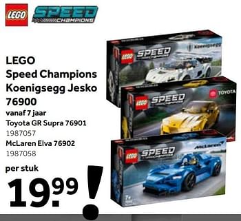 Promoties Lego speed champions koenigsegg jesko 76900 - Lego - Geldig van 01/06/2021 tot 20/06/2021 bij Intertoys