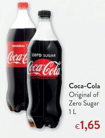Promoties Coca-cola original of zero sugar - Coca Cola - Geldig van 02/06/2021 tot 15/06/2021 bij OKay