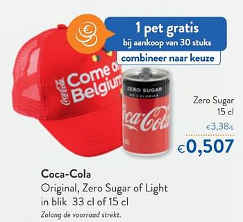 Promoties Coca-cola zero sugar - Coca Cola - Geldig van 02/06/2021 tot 15/06/2021 bij OKay