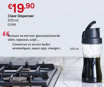 Promoties Clear dispenser - Huismerk - Tupperware - Geldig van 31/05/2021 tot 27/06/2021 bij Tupperware