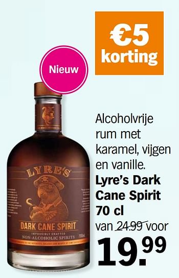 Promoties Lyre`s dark cane spirit - Huismerk - Albert Heijn - Geldig van 07/06/2021 tot 04/07/2021 bij Albert Heijn