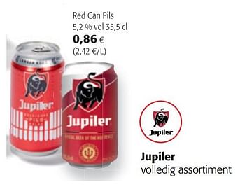 Promoties Jupiler red can pils - Jupiler - Geldig van 02/06/2021 tot 15/06/2021 bij Colruyt