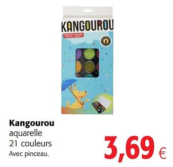 Promotions Kangourou aquarelle 21 couleurs - Kangourou - Valide de 02/06/2021 à 15/06/2021 chez Colruyt