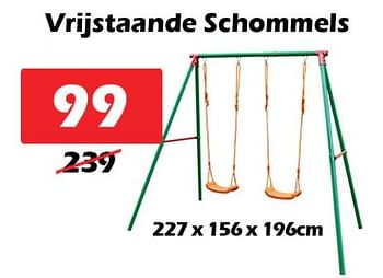 Promoties Vrijstaande schommels - Huismerk - Itek - Geldig van 27/05/2021 tot 20/06/2021 bij Itek