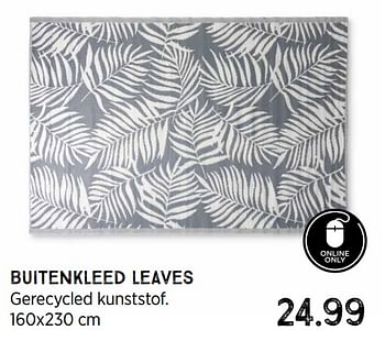 Promoties Buitenkleed leaves - Huismerk - Xenos - Geldig van 24/05/2021 tot 11/07/2021 bij Xenos