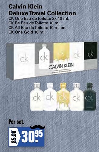 Promoties Calvin klein deluxe travel collection - Calvin Klein - Geldig van 02/06/2021 tot 19/06/2021 bij De Online Drogist
