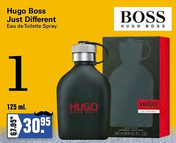 Promoties Hugo boss just different edt - Hugo Boss - Geldig van 02/06/2021 tot 19/06/2021 bij De Online Drogist