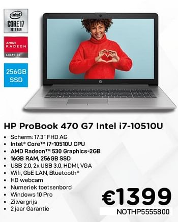 Promoties Hp probook 470 g7 intel i7-10510u - HP - Geldig van 03/06/2021 tot 30/06/2021 bij Compudeals