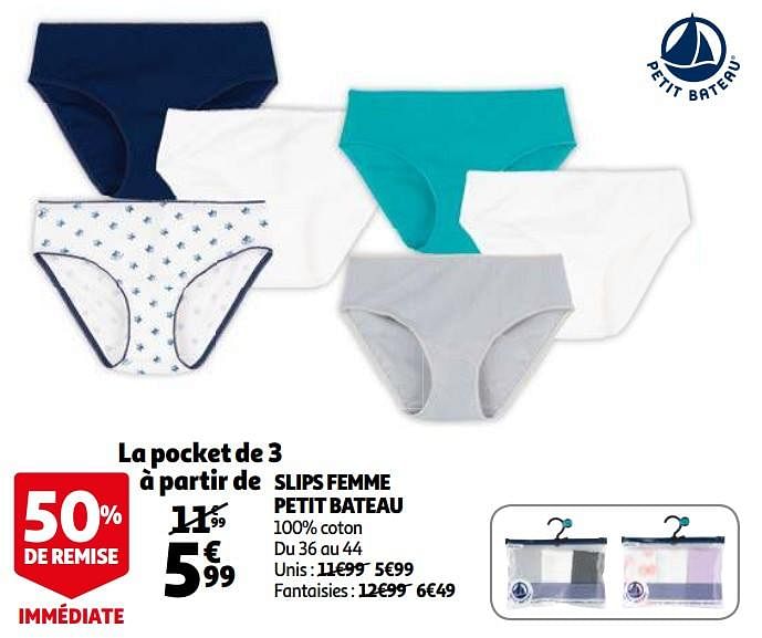 Slip femme auchan hot sale