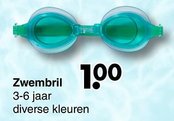 Promoties Zwembril - Huismerk - Wibra - Geldig van 07/06/2021 tot 20/06/2021 bij Wibra
