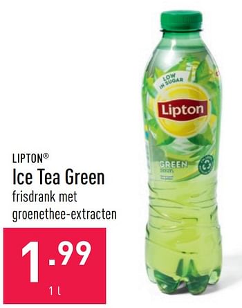 Promoties Ice tea green - Lipton - Geldig van 18/06/2021 tot 25/06/2021 bij Aldi