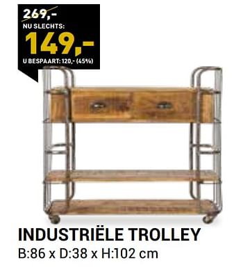 Promotions Industriële trolley - Produit Maison - Paco - Valide de 01/06/2021 à 30/06/2021 chez Paco