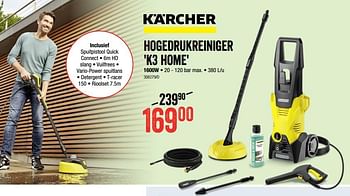 Promoties Kärcher hogedrukreiniger k3 home - Kärcher - Geldig van 03/06/2021 tot 20/06/2021 bij HandyHome