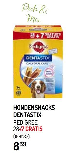 Promoties Hondensnacks dentastix pedigree - Pedigree - Geldig van 09/06/2021 tot 20/06/2021 bij Oh'Green