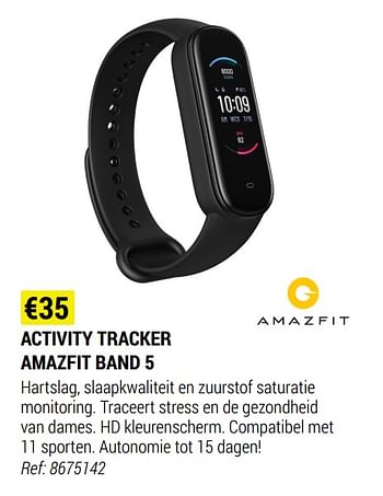 Promotions Activity tracker amazfit band 5 - Amazfit - Valide de 09/06/2021 à 30/06/2021 chez Decathlon