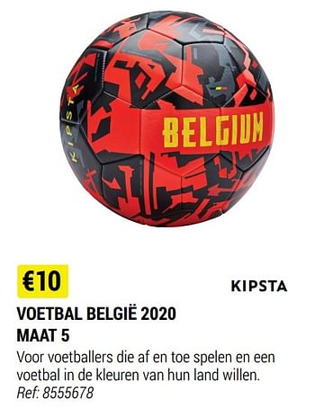 Promoties Voetbal belgië 2020 maat 5 - Kipsta - Geldig van 09/06/2021 tot 30/06/2021 bij Decathlon