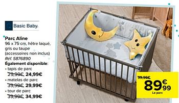 Basic Baby Parc Aline En Promotion Chez Carrefour