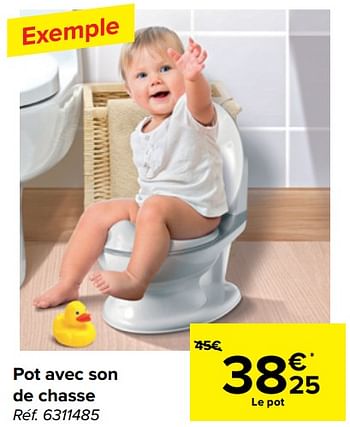 Nuby Pot Avec Son De Chasse En Promotion Chez Carrefour