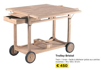 Promotions Trolley bristol - Produit maison - Molecule - Valide de 01/06/2021 à 30/06/2021 chez Molecule