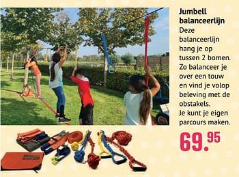 Promoties Jumbell balanceerlijn - Huismerk - Unikamp - Geldig van 10/06/2021 tot 31/07/2021 bij Unikamp