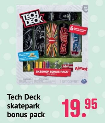 Promoties Tech deck skatepark bonus pack - Tech Deck - Geldig van 10/06/2021 tot 31/07/2021 bij Unikamp