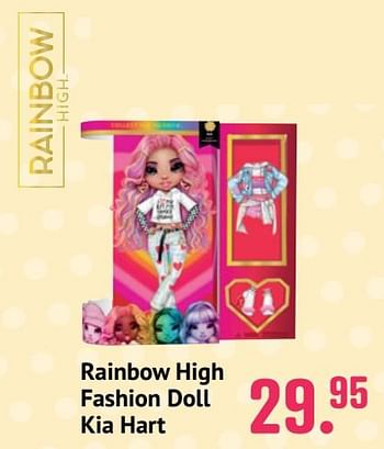 Promoties Rainbow high fashion doll kia hart - Rainbow High - Geldig van 10/06/2021 tot 31/07/2021 bij Unikamp